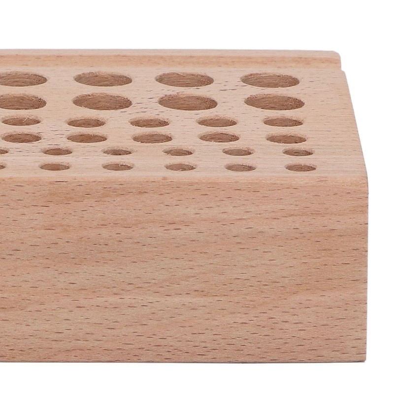 Leather Tool Holder 46 Holes Beech Wood Professional Leather Tool
