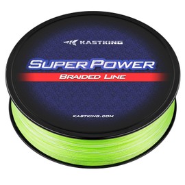 KastKing Superpower - Línea de pesca trenzada, camuflaje de zacate, 15 libras, 150 yardas