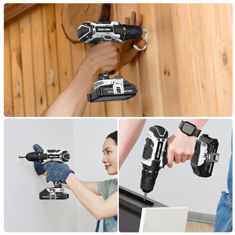 20V Cordless Drill and Impact Driver, Power Tool Combo Kit