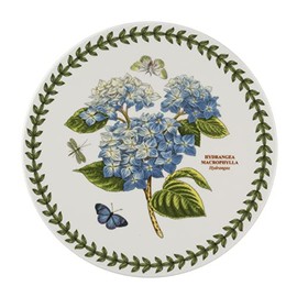 Portmeirion Botanic Garden 8" Trivet | Hydrangea Motif | Porcelain | Dishwasher safe, Microwave safe, Freezer safe | Ideal for Home Gatherings and Intimate Parties