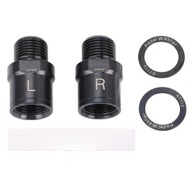 MechKit Bicycle Pedal Extender, 2 Pieces Bicycle Pedal Extender with Washer 20 mm / 0.79 Inch Titanium Alloy Bicycle Pedals Extension Shaft for Mountain Bike Road Bike