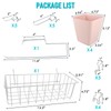 G.CORE Peg Board Organizer 21 Pack, Pegboard Accessories with Baskets