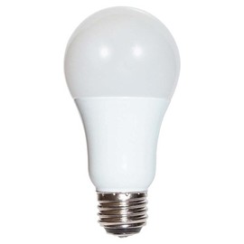 Satco S9316 3W A19 3-Way LED Light Bulb, 2700K, Frosted White