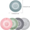 Hair Catcher Rubber Stopper Shower Drain Covers for Bathroom, Bathtub,