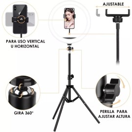 OEM Aro De Luz Led Profesional 12 Pulgadas Incluye Tripié