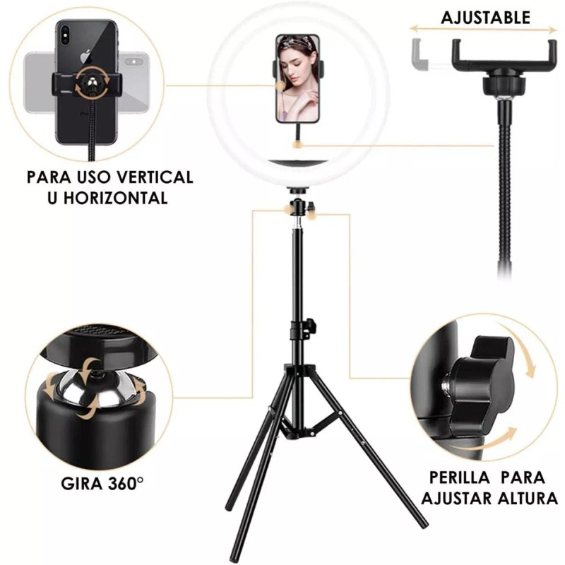 OEM Aro De Luz Led Profesional 12 Pulgadas Incluye Tripié