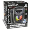 Bontempi SonicSync Wireless Amplifier Karaoke with Dynamic Microphone, Smartphone Compartment,
