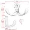 Fuxxer® 5 x Classic Double Hooks, Towel Hooks, 52 x