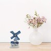 Essence of Europe Gifts Collectible Ceramic Miniature Delft Blue Windmill