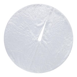 78 cm Christmas Tree Skirt White Christmas Tree Skirt Faux Fur Plush Round Christmas Tree Skirts for Merry Christmas Tree Decoration