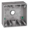 Sigma Engineered Solutions 14350 1/2-Inch 3 Hole 2-Gang Weatherproof Box,