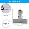 Pack of 6 Metal Clips, Locking Clips, 55 mm, Metal