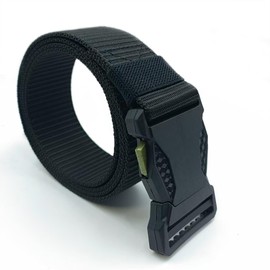 ELTACASUX Men's Belt,Nylon Belts for Men with Plastic Buckle,Quick Release Tactical Belt,Sliding Ring Buckle,51.18inch