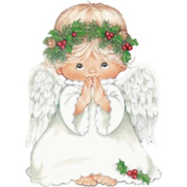 CafePress Christmas Cute Baby Angel Praying Plush Fleece THR Super Soft Fleece Plush Throw Blanket, 60"x50"