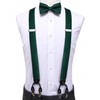 Dubulle Mens Clips Suspenders and Pretied Bowtie Set Y Shape