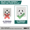 Iron Forge Cable 3 Prong Dryer Extension Cord 6 Ft,