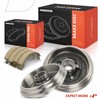 A-Premium 10.08 inch (256 mm) Rear Brake Drums + Ceramic