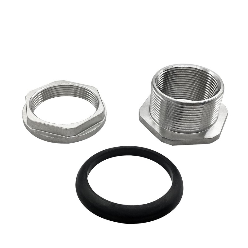 Fitvell 304 Stainless Steel Bulkhead Water Tank Fitting 1-1/2 Inch