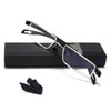 EYEURL Reading Glasses Half-Frame Computer Readers for Men and Women