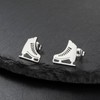 TEAMER Cute Ice Skate Stud Earrings Stainless Steel Figure Skating