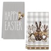 DIELIANHUA 2 x Happy Easter Tea Towels, Happy Easter Tea