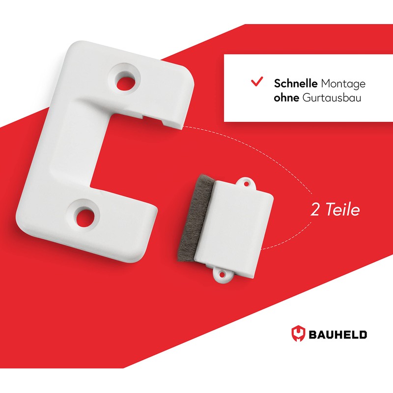 BAUHELD® Roller Shutter Belt Guide Surface-Mounted [Pack of 5] –