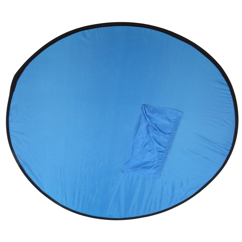 2 in 1 142cm Round Blue Green Screen Backdrop Double