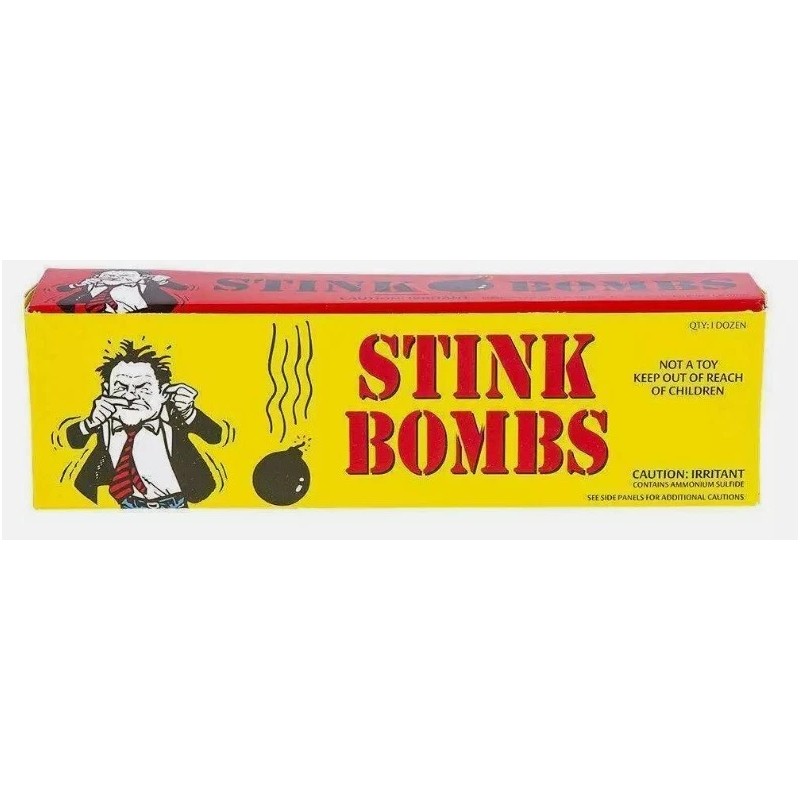 The Gag 36 Stink Bombs - Glass Vials Rotten Eggs