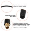 QUARKZMAN Car Tyre Inflator Extension Hose 1 cm Chuck Adapter
