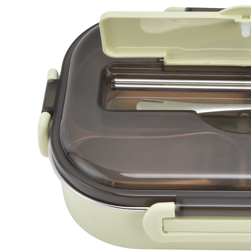 Portable Kids 304 Stainless Steel Lunch Box 1.3L Four Compartment