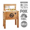 Rustic Outdoor Beverage Cooler for Patio - 45 Qt. -
