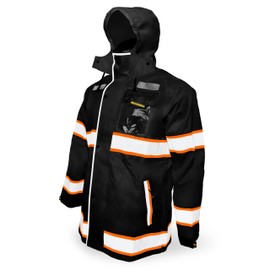 KwikSafety - Charlotte, NC - BLACK TORRENT Safety Rain Jacket Hi Vis Reflective Weather Proof ANSI Unrated Coat/Small