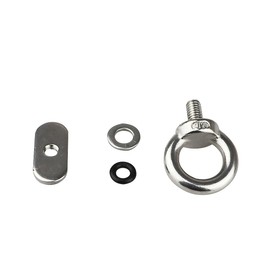 T Track Mount Tie Down Eyelets 4Pcs Set - M6 Bolt, 316 Stainless Steel, Hold Your Bungee Cord or Ropes Up to 16mm, T Slot Roof Rack Accessories, Kayak Track Parts