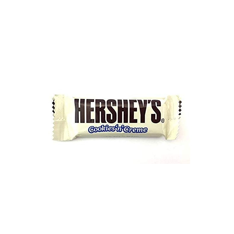 Hersheys Hershys Cookies 'n' Creme Snack Size Bar Candy, Bulk,