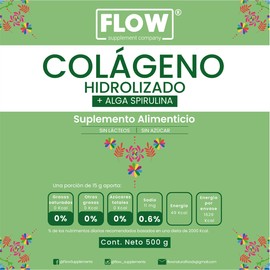 COLAGENO SPIRULINA 500 GRS Flow
