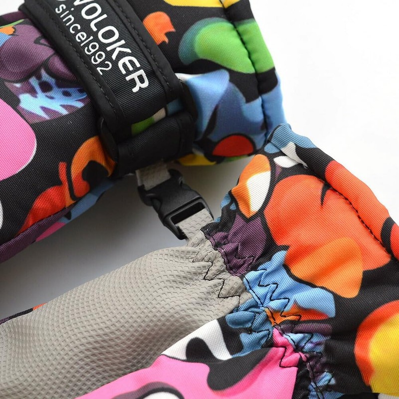 CLARAH Ski Gloves, Kids' Gloves, Snow Gloves, Children's Posts, monster