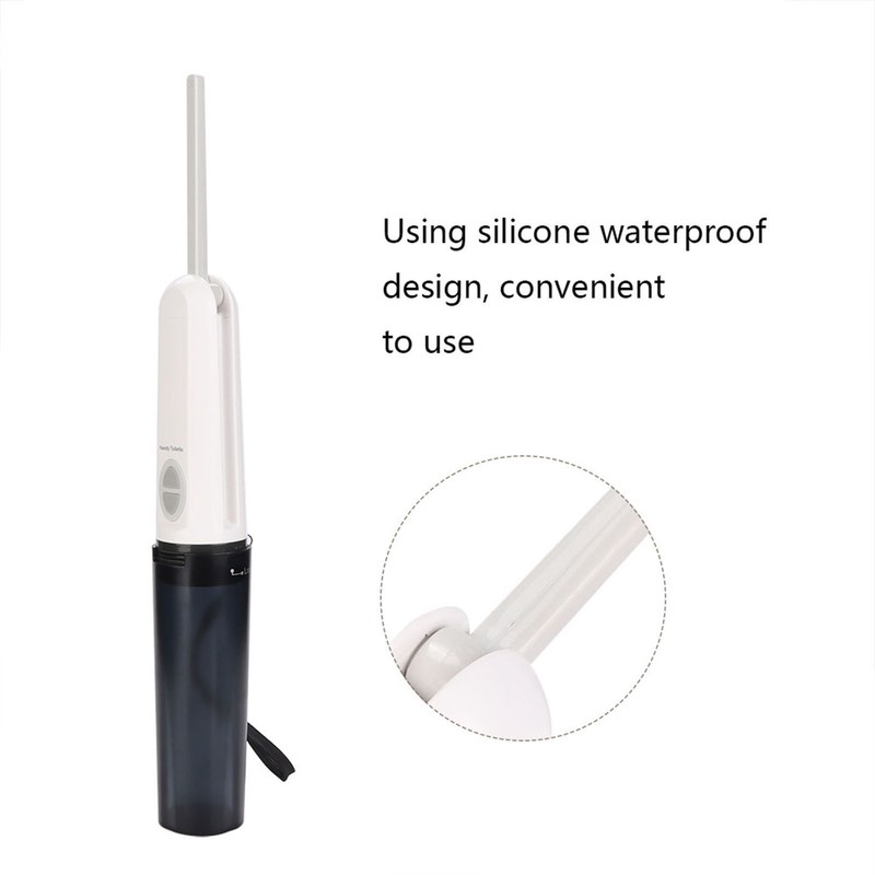 Portable Silicone Bidet Handheld Travel Electric Woman Bidet Sprayer (Black)