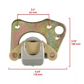 Caltric Front Right Brake Caliper W/Pads for Polaris Ranger 500 2X4 4X4 6X6 2005-2007