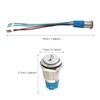 DriSentri Horn Button Switch, 16mm Momentary Push Button Switch, 12V