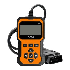 OBD2 Scanner V410 Car Diagnostic Tool – Auto Code Reader for All Vehicles, Engine Fault Code Reader Scan Tool with Live Data/Freeze Frame & Fix Suggestions Orange and Black