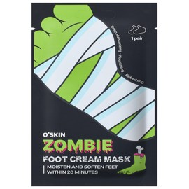 Oskin Zombie Foot Exfoliation Foot Cream Mask Pack, 1 piece, 1 sheet, 16g / 오스킨 좀비 발각질제거 풋크림 마스크 팩, 1개, 1매, 16g