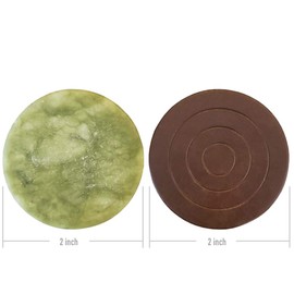 Cell Spa Detox Foot Soak Bath Premium 16 Ounce Lavender Scented Epsom Salt With 2" Round Jade & 2" Round Ceramic Stone Powerful Boost Semi-Conductors of Negative Ions For Detox Machine