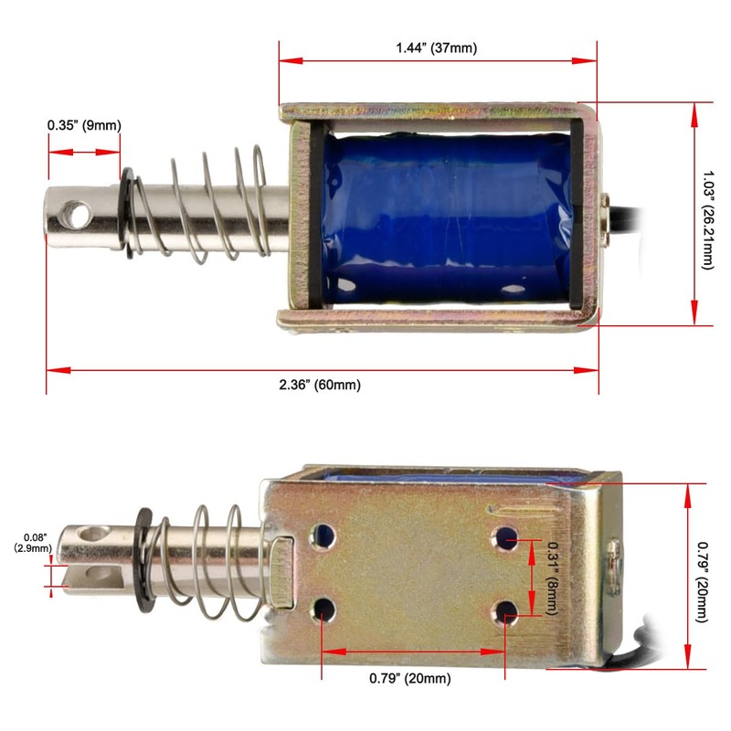 Hechen Magnetic Electromagnetic Net HS-0837 DC24V 15N 10 mm Hub