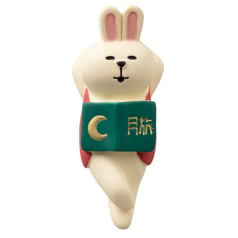 Deco Corporation concombre ZTM-35051M Utoto Reading Bunny, Size: Approx. W2.4