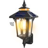 Solar Powered Wall Lantern Lights Outdoor with 3 Modes, Motion