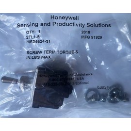 Honeywell MIL Spec 2TL1-5 Toggle Switch (P/N MS24524-31) w/Screws MILITARY GRADE