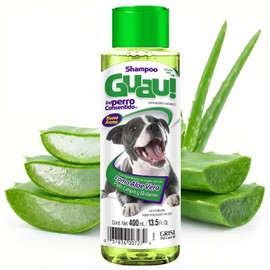 Grisi Perro Consentido Shampoo Guau! – con Aloe Vera y Extractos de Origen Vegetal – Limpieza Suave, Pelaje Brillante y Suave – Aroma Ligero – 400 ml