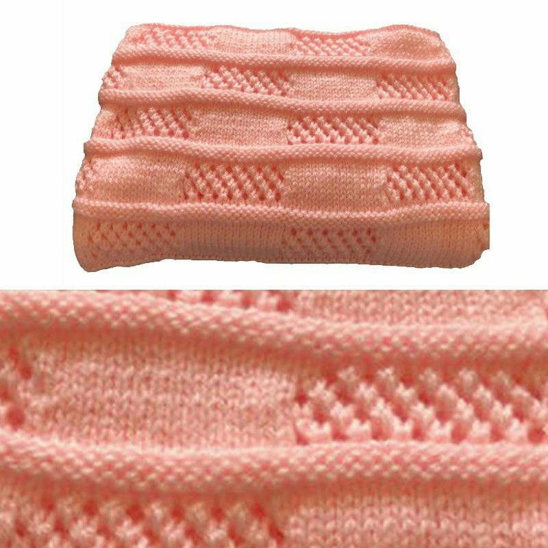 Knitting Patterns for Baby Blankets x 2, Easy Lace &