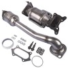 Front and Rear Three Way Catalytic Converter, Replacement for Honda