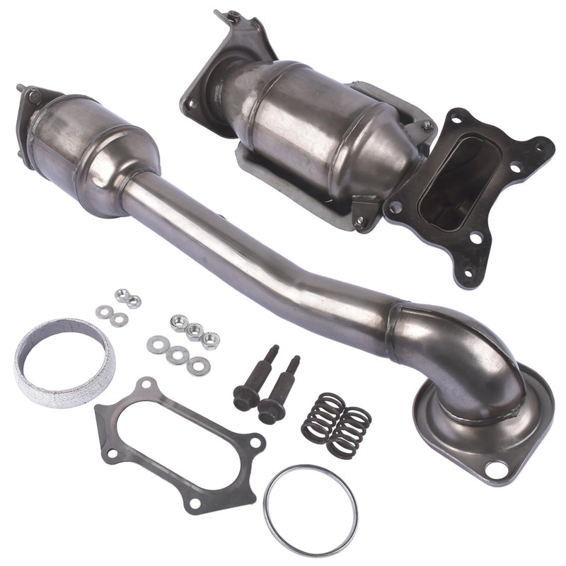 Front and Rear Three Way Catalytic Converter, Replacement for Honda